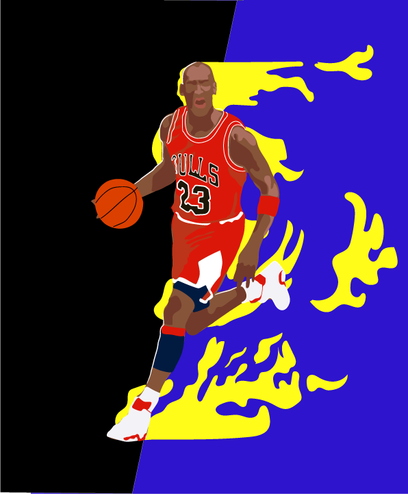 ilustration of MJ dunk